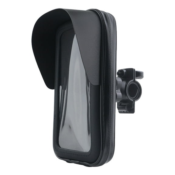 FGDTREEMotorcycle Handlebar Phone Holder Waterproof Motorbike Phone Pouch with Sunvisor Rain Cover 360 Degree Rotating