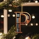thumbnail image 4 of Adorno colgante de Navidad de acrílico de 26 letras P, 8CM Unidad, decoración personalizada del árbol de Navidad DIY, decoración colgante del árbol de Navidad, 4 of 8