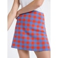 thumbnail image 4 of Free Assembly Women's Fit and Flare Plaid Mini Sweater Skirt, Sizes, XS-XXL, 4 of 5