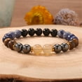 thumbnail image 4 of Wealth Bracelet for Men & Women - Pyrite, Green Aventurine, Tiger Eye & Citrine Stone Bracelet for Abundance, Prosperity, Anxiety Relief & Spiritual Healing - Stretch Bead Pulseras, 4 of 5