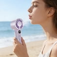 thumbnail image 3 of Desktop Fan Powerful Portable Handheld Fan USB Rechargeable Mini Battery Cooling Device Hands-Free Portable for Summer Outdoor Work Travel Use, 3 of 8
