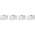 thumbnail image 4 of Wheel Valve Stem Caps for Vehicle Aluminum Alloy Dice Style 4pcs, Silver, 4 of 6