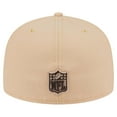 thumbnail image 4 of Men's New Era Tan Detroit Lions Candied Pecan 59FIFTY Fitted Hat, 4 of 6