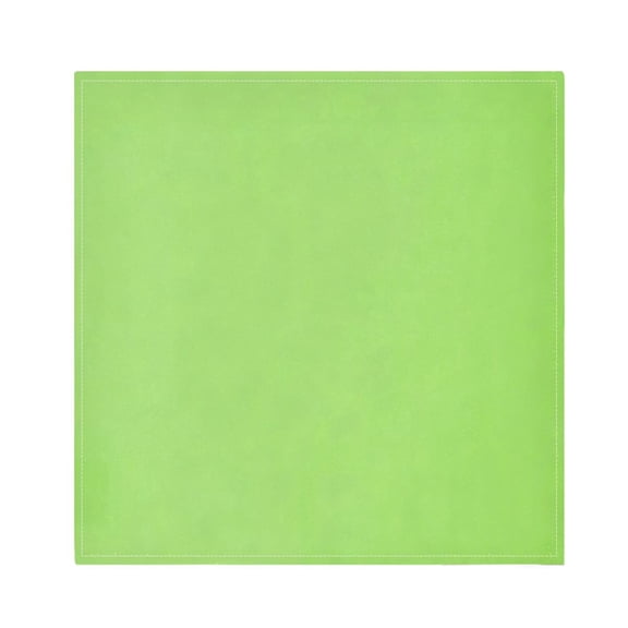 Iauyy Satin Napkins Set of 1- Green DIY Printing Decoration Cloth Napkin- Easy Care for Home/Party