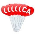 thumbnail image 1 of CA Heart Love Cupcake Picks Toppers - Set of 6, 1 of 1
