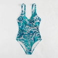 thumbnail image 5 of Babysbule One-Piece Leaf Printed Backless Swimsuit,Women's Beach Bathing Suit, 5 of 5