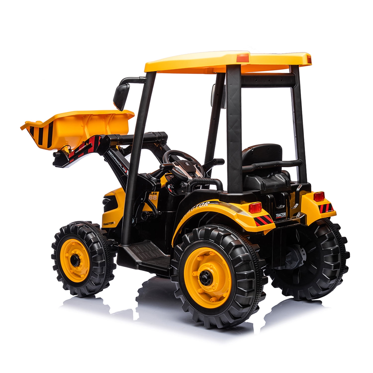CIPACHO Ride On Tractor, 24 V Powered Construction Vehicles for Kids with 3-Gear-Shift Ground Loade, Kids Car Toys, Yellow CIPACHO Ride On Tractor, 24 V Powered Construction Vehicles for Kids with 3-Gear-Shift Ground Loade, Kids Car Toys, Yellow