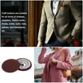 thumbnail image 5 of Unique Bargains 20pcs 48L Fabric Cloth Covered Button 30mm Round Metal Shank Sewing Buttons for Suits Dress Blouses, Caramel, 5 of 5