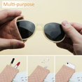 thumbnail image 2 of VisionGlobal 3 Pack portable leather eyeglasses pouch for women/men,strong magnet antomatic closing design,multi-purpose sunglasses pouch, 2 of 5
