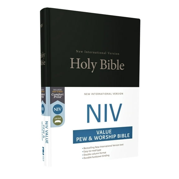 NIV, Value Pew and Worship Bible, Hardcover, Black