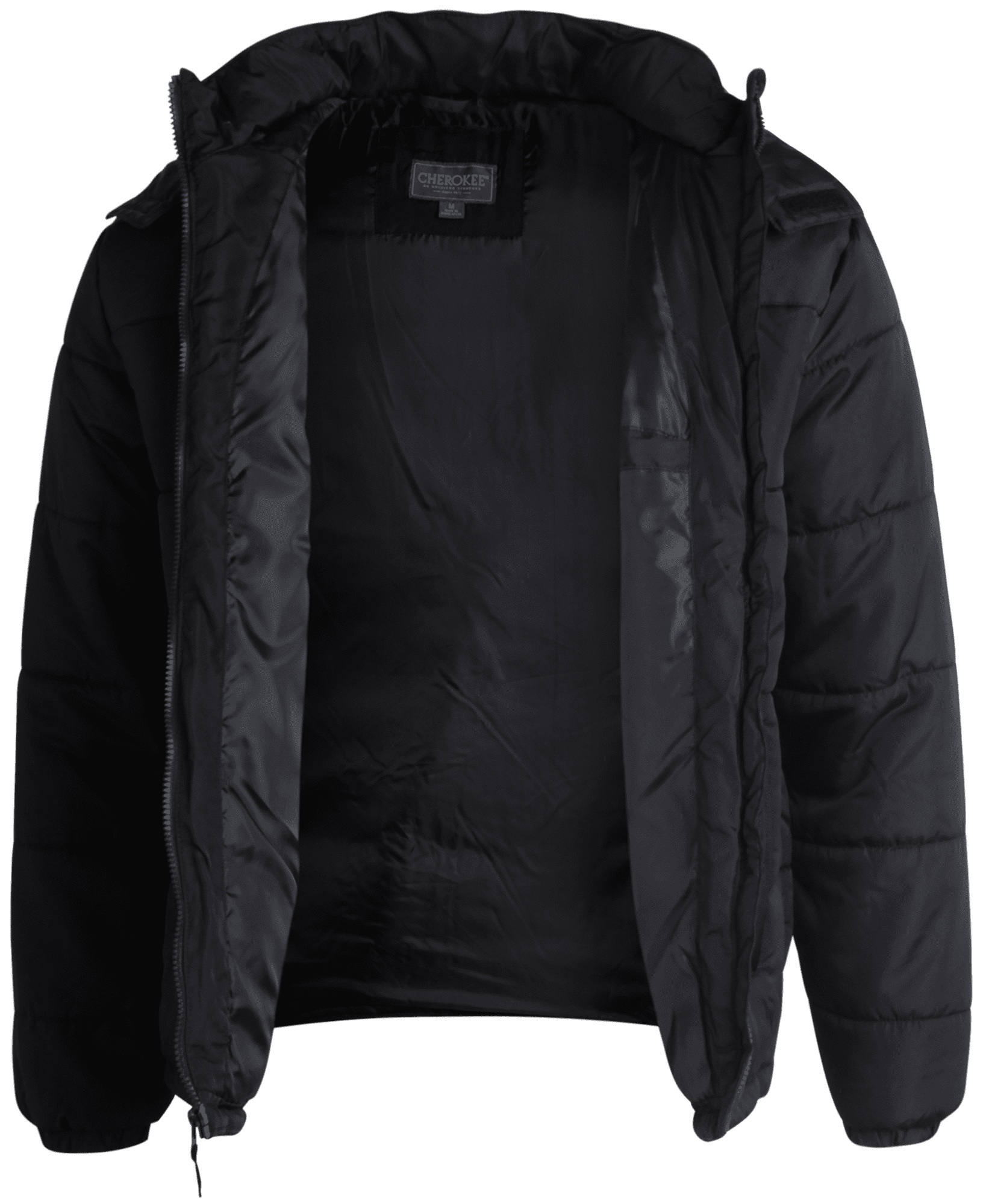 Cherokee Men s Winter Jacket Basic Bubble Puffer Coat with Hood