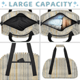 thumbnail image 5 of Herdesigns Striped Sports Duffle Bag for Women & Men, Modern Style Gym Bag Dance Bag Overnight Bag Carry On Weekender Travel Bag, 5 of 7