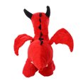 thumbnail image 2 of Mighty Dragon Red Durable Plush Squeaky Dog Toy, 2 of 8