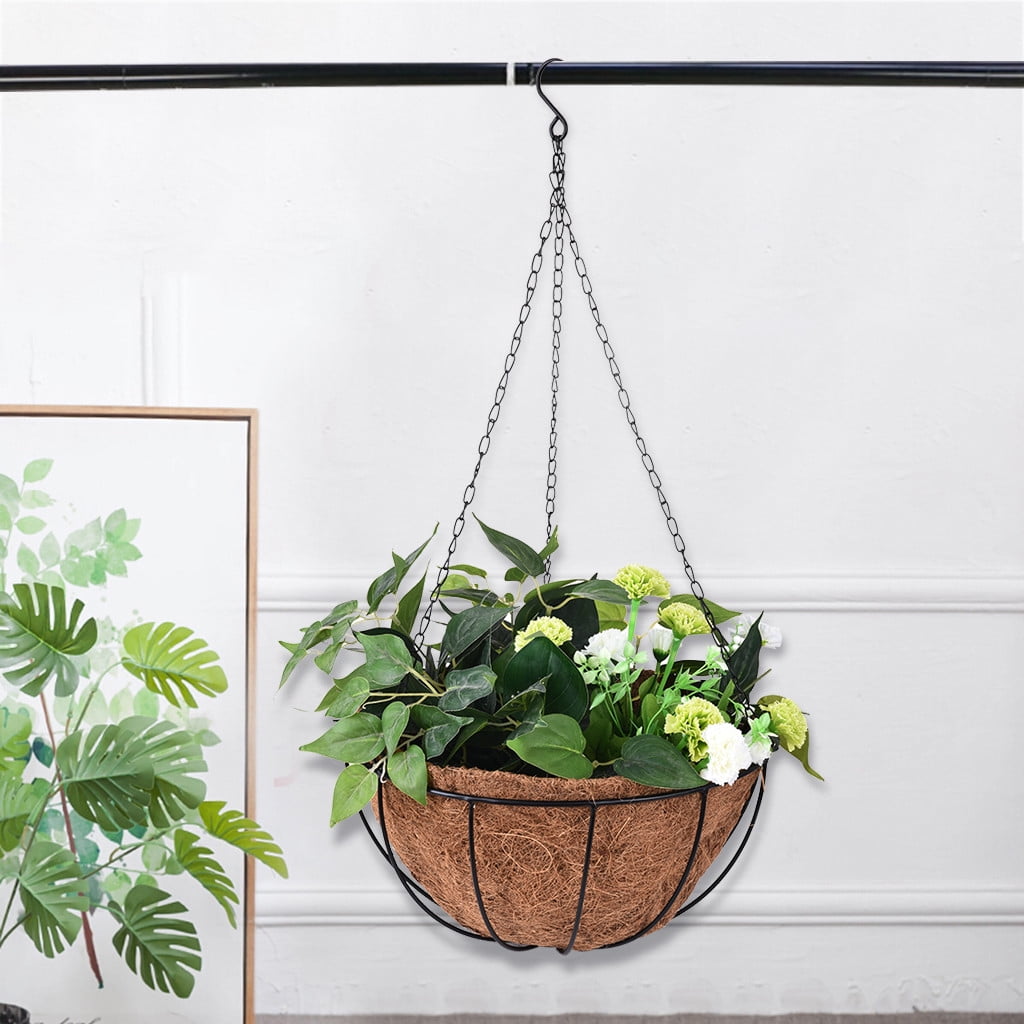Metal Hanging Flower Basket Basket Coco Coconut Liner
