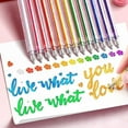 thumbnail image 3 of Implementarch/Gettoreach Glitter Gel Pen Set,Metallic Vibrant Sparkle Colorful Pen, For Coloring, Writing, Book Markers, For Crafts and Taking Note Drawing Doodling, 3 of 7