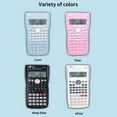 thumbnail image 3 of Mistaha Advanced Scientific Calculator with 240 Functions, Dual-Line LCD Display, Compact Size, Lightweight Design - White, 3 of 7