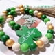 thumbnail image 5 of Garland Beads Saint Patricks Day Decorations, Tiered Tray Fireplace Living Room, Green Pendant Tassel Farmhouse Style, Wood Bead Garland for Dorm Bedroom, Large Green Beads for St Patricks, 5 of 8