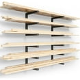 thumbnail image 1 of Wood Organizer and Lumber Storage Rack Wall Mount Heavy Duty Metal Shelf with Level Max lbs Indoor & Outdoor Use Orange, 1 of 9