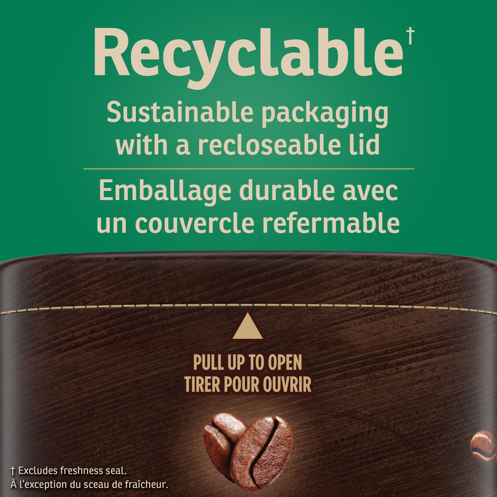 Café Barista Kraft, café moulu à torréfaction foncée, boîte de 875 g