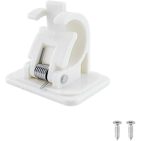 Fishing Pole Clamp Rods Clips Sovob Protable Wall Mounted Fishing Pole Clamp Rods Clips Abs Plastic Marine Fishing Rod Fixing Buckle Fishing Rod Holder For Fishing Rods Under 22Mm In Diameter