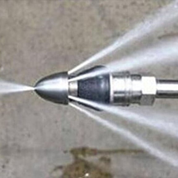 Sewer Cleaning Tool High-Pressure Nozzle, Sewer Pipe Dredging and Drain Augers Cleaning Tools for Pipe Unclogging - Drain Clog Remover, Hair Clog Remover, Toilet Clog Remover