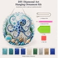 thumbnail image 2 of Ocean Pearl Art DIY Hanging Ornament Kit, Coastal Suncatcher Diamond Craft Kit for Adults, Easy Matching Symbol Design Relaxing Leisure Handicraft B, 2 of 8