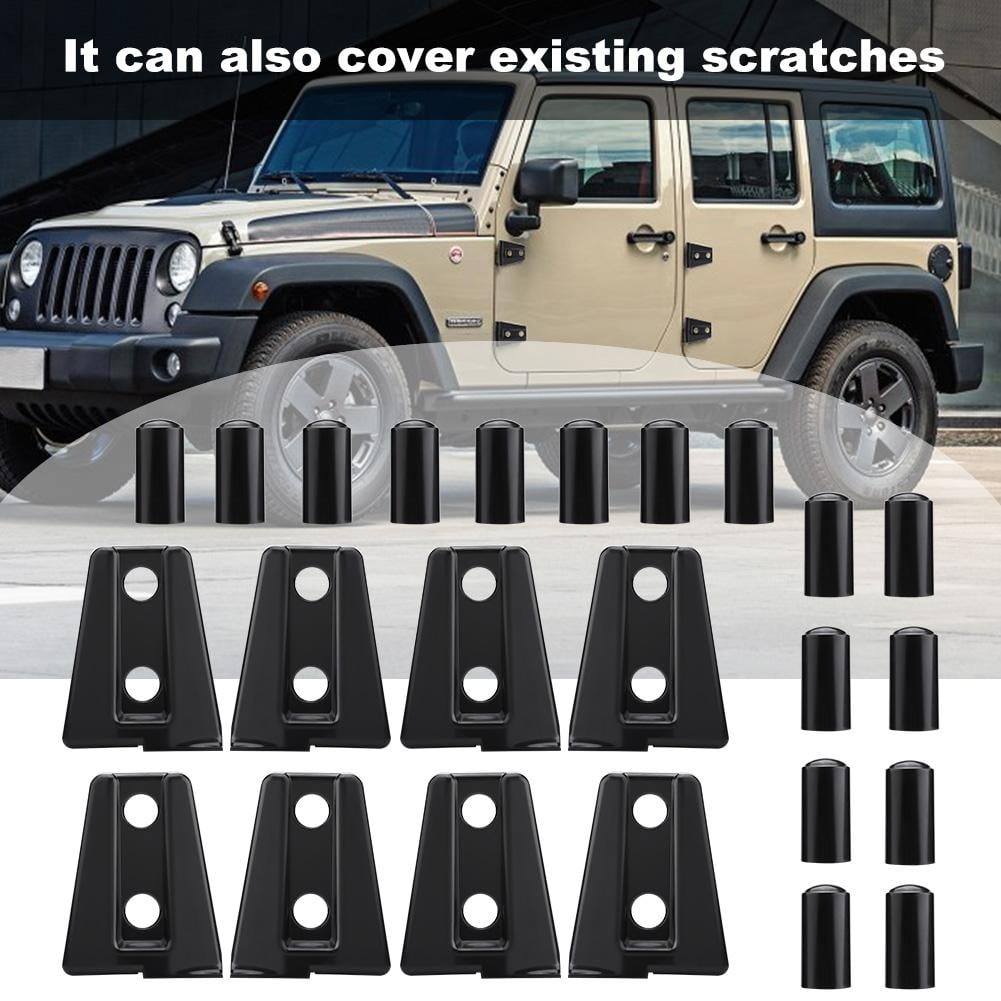 Greensen 8pcs Black Car Door Hinge Cover Trim for Jeep Wrangler JK  Unlimited 4-Door 2007-2018, Hinge Cover, Car Door Hinge Trim | Walmart  Canada