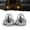 2x Amber, variant on All Star Truck Parts Glass Watermelon LED Marker Lights, Clear Lens, Turn Signal Fender Bumper Under Glow w/ Bezel, Truck Fit 2-Pack Clear