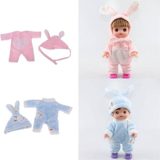 Kits de Ropa de Bebé Reborn CUTICAT Ropa de mono de muñeca 25 cm