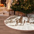thumbnail image 5 of Haiem Western Desert Cowboys Pattern Christmas Tree Skirt Merry Christmas Party Christmas Tree Decoration,New Year Decorations-30", 5 of 6