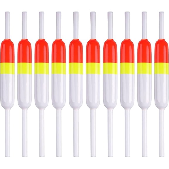 Slip Bobbers Fishing Floats and Bobbers, Wood Slip Bobbers Oval Stick Slip Floats for Crappie Catfish Trout Fishing Bobbers
