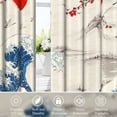 thumbnail image 4 of Japanese Cherry Blossom Blackout Window Curtains for Living Room,Noise Reducing Curtains,52x84 Inch,Set of 2, 4 of 6