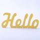 thumbnail image 1 of Adornos pequeños de madera maciza con letras en inglés, letras "hola", artesanías de madera, accesorios para fotografías, adornos con letras "feliz", 1 of 6