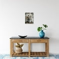 thumbnail image 5 of Framed Rustic Farmhouse Canvas Wall Art White Sunflower and Rusty Watering Can on Vintage Wood Grain Picture Prints Floral Elegance for Living Room Bedroom Home Decor Ready to Hang 12x16in, 5 of 6