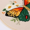 thumbnail image 4 of LingStar Embroidery Starter Kit, DIY Embroidery Kit Butterfly Flower Pattern Needlework Set with Embroidery Hoops Cross Stitch Kits Art Embroidery Material for Craft Lover Adults Beginners, 4 of 9