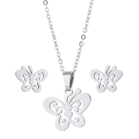 Fiudx Conjunto de Pendientes y Colgantes de Moda para Mujer, Collar de Clavícula de Color, Pendientes Exquisitos