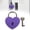 Purple, variant on Custom Engraved Heart Lock,Personalized Love Lock with Keys,Heart Padlock for Bridge,Wedding Anniversary Valentine Gifts for Couples Him Her (Green)