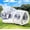 Double Layer-3M-White, variant on Vakiorn 8.2 ft Inflatable Bubble House PVC Dome Tent with Tunnel and 550W Air Pump Bubble Balloon Playhouse for Kids Party Clear