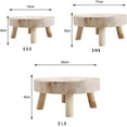 thumbnail image 2 of Wooden Plant Stand, Small, Round, Flower Pot Holder, For Indoors And Outdoors, Wooden Stool, Plant Stand, Rustic Decoration, 2 of 5