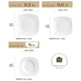 thumbnail image 5 of MALACASA, Porcelain Dishes Sets for 6, 18-Piece Dinner Set Ivory White, Series JULIA, 5 of 8