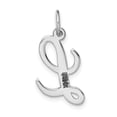 thumbnail image 4 of FJC Finejewelers 14 kt White Gold Medium Script Letter L Initial Charm, 4 of 6
