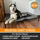 thumbnail image 3 of Cuna para Mascotas, Cama elevada para Perro, Malla Gris/Negra, Talla XL, 32 x 50 x 9 Pulgadas, 3 of 9