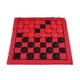 thumbnail image 1 of Juego de Mesa de Damas Strade Fareast Limited 3 en 1 Tapete de Juego Rojo, 1 of 8