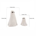 thumbnail image 3 of Halloween Ghost Figurines Set of 2, Cute Spooky Resin Ghost Decorations for Indoor Tabletop, Desk, Porch & Party, 3 of 4