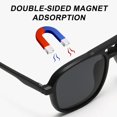 thumbnail image 4 of Magnetic 5pcs Polarized Clip-on Sunglasses Plastic Frame For Night Driving, 4 of 5