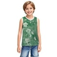 thumbnail image 6 of AUNVITO Boys & Girls Casual Print Sleeveless Round Neck Tank Top for Older Kids (3-15 Years), 6 of 7