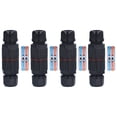 thumbnail image 2 of Waterproof Junction Box Connectors, 4Pcs Straight Through External Cable Boxes for Outdoor with Waterproof Grade IP68, for Outdoor Equipment, Street Lights, Flood Lights, 2 of 7