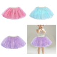thumbnail image 2 of Girls Layered Sequins Tutu Skirt Princess Ballets Dance Dress Halloween Cosplay Costume for Kids Little Girls 0-8 Years Purple M, 2 of 4