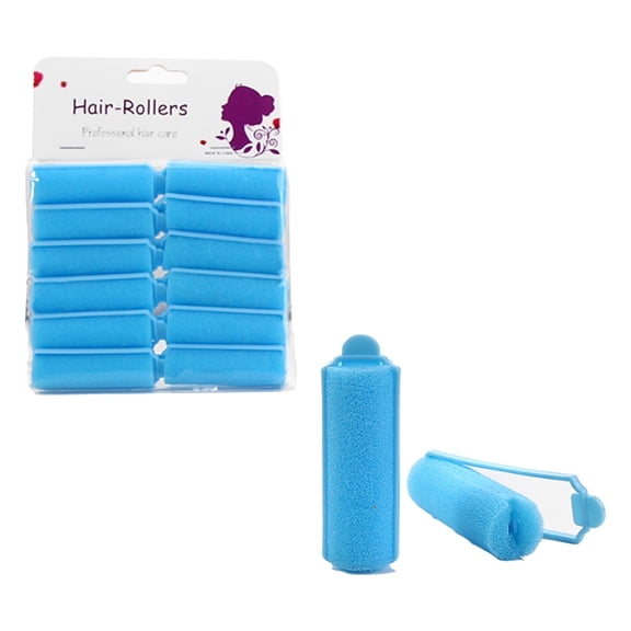 ACDANC 12Pcs Foam Sponge Hair Curlers, No Heat Hair Rollers with U-Shaped Locking Design, Premium Soft Rollers for Long Hair Blowout Look, Easy to Use