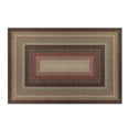thumbnail image 6 of 6' x 9' Braided Jute Print Area Rug Washable Non-Slip Pet Friendly Carpet with Concentric Design, Stain Resistant for Living Room, Bedroom & Home Office, 6 of 9